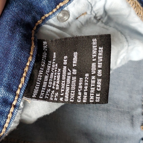 Tribal Women's Embroidered Boyfriend cut Skinny Medium Waist Jeans Size 4 - Picture 12 of 12